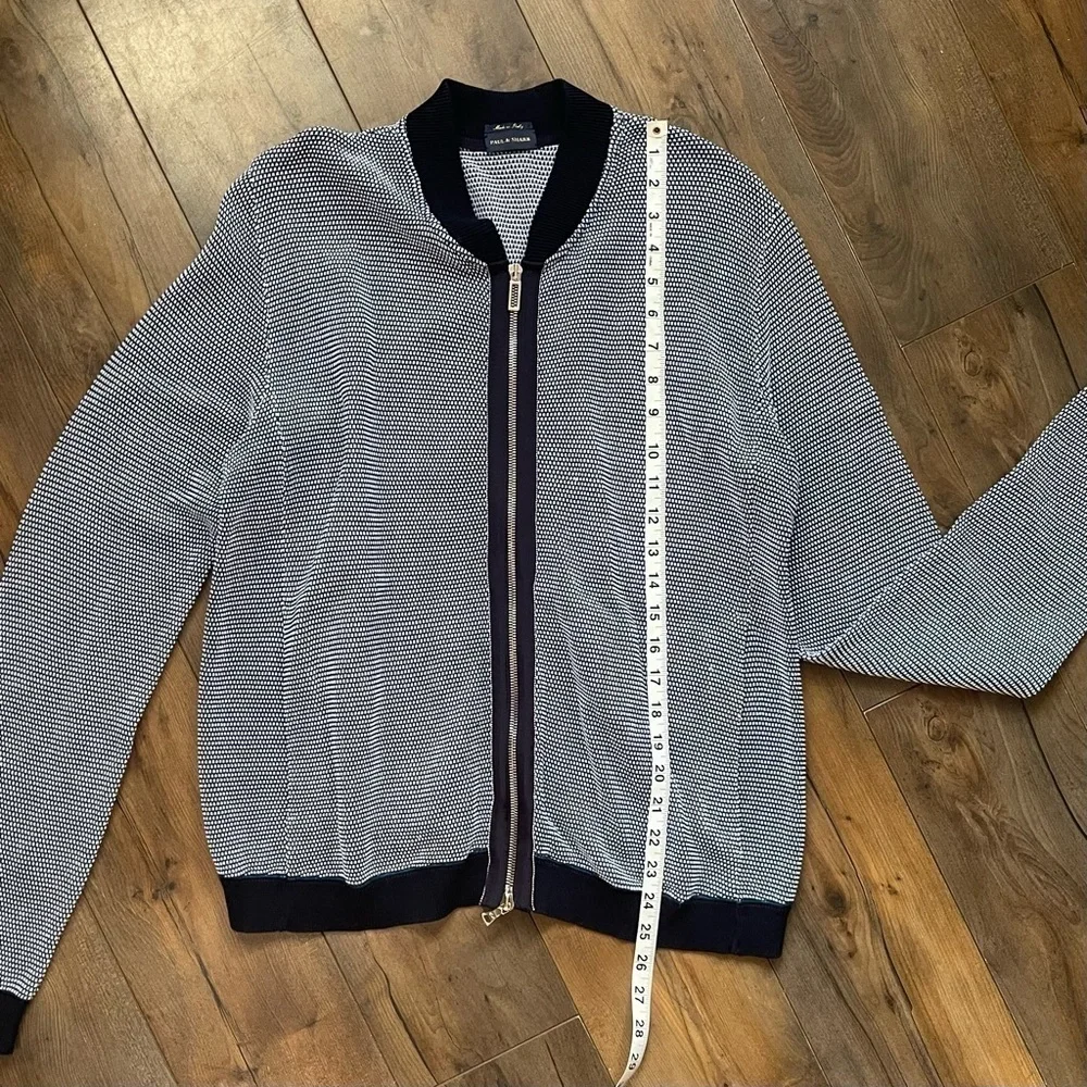 Paul and Shark zippered cardigan- L​